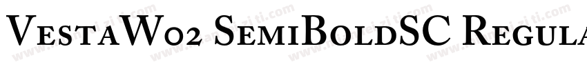 VestaW02 SemiBoldSC Regular字体转换